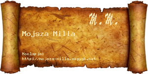 Mojsza Milla névjegykártya